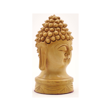 Handcrafted Wooden Buddha Statue Peaceful Home Decor