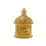 Handcrafted Wooden Temple Decor Mini Spiritual Home Accent