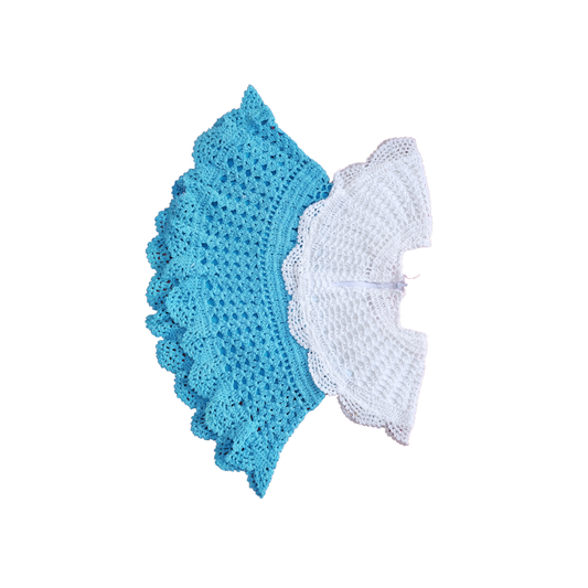 Crochet Lace Kids Dress 👗💙 Handmade Baby Girl Dress