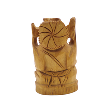 Small Wooden Ganesha Idol Minimal Handmade Spiritual Decor
