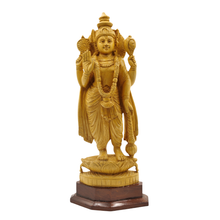 Wooden Vishnu Murthy Idol Handmade Divine Home Decor