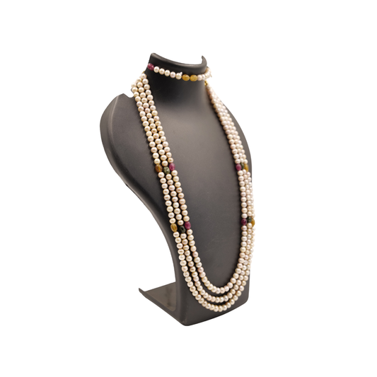 Mothi Mutyala Haram | Pearl Necklace Set