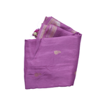 Mysore Crepe Silk Saree Elegant Zari Border with Tassels