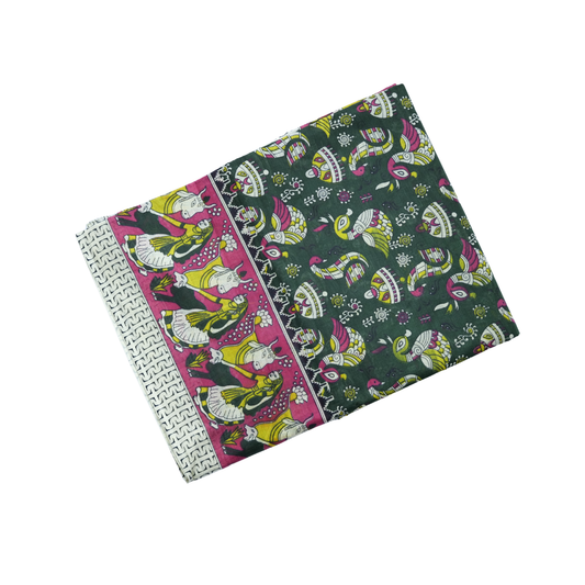 Mulmul Cotton Saree Artistic Print Lightweight Saree