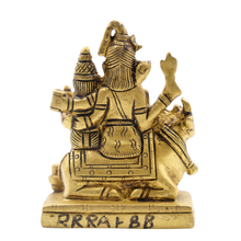 Handcrafted Pembarthy Brass Shiva Parvati Statue Sacred Home Decor