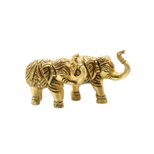 Handcrafted Elephant Idol Set Elegant Decor Pai