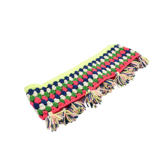 Handmade Woolen Thoranam Colorful Crochet Door Hanging