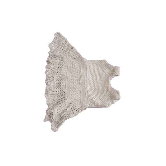 Handmade Crochet Baby Frock Elegant Lace Dress