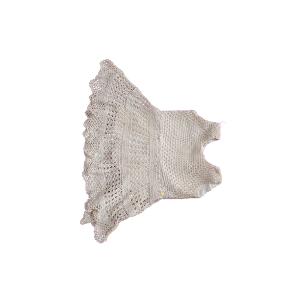 Handmade Crochet Baby Frock Elegant Lace Dress
