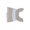 Handmade Crochet Baby Shrug Beige & White Knit Jacket