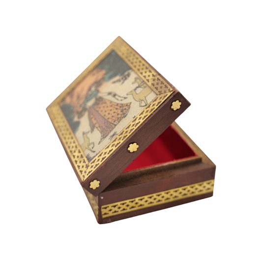 Handcrafted Wooden Jewelry Box Elegant Organizer for Accessories