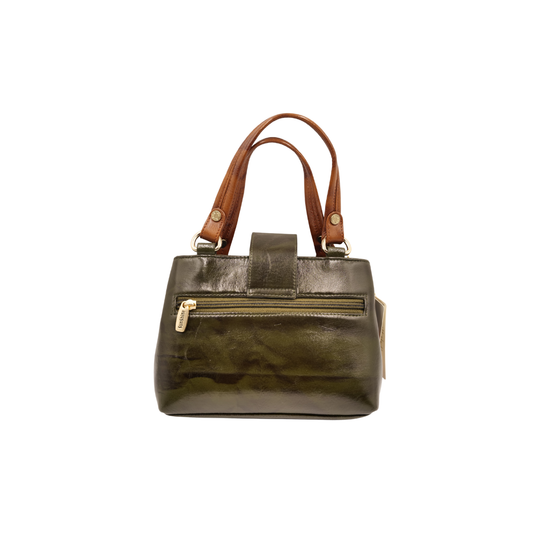 Premium Ladies Handle Bag Dual Color Elegant Purse