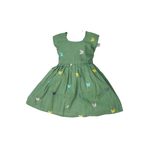 Khadi Cotton Handcrafted Kids Frock Embroidered Dress (1–9 Years)