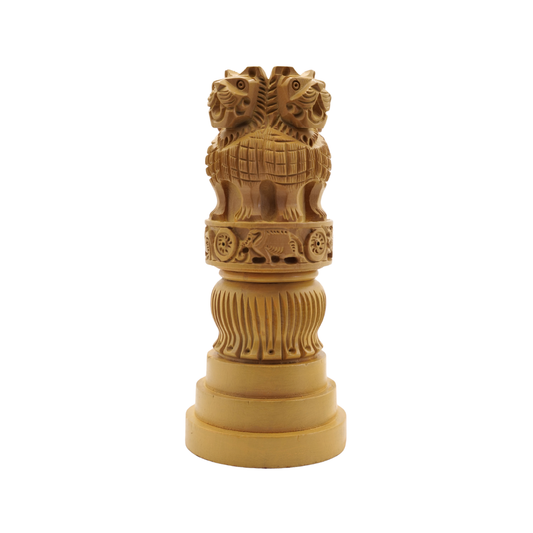 Handmade Ashoka Pillar Replica Artistic Indian Heritage Decor