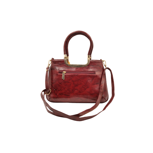 Women’s Multi-Tone Handle & Sling Bag 👜✨ Premium Leather Handbag