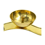 Brass Om Shaped Diya(Set Of 2)