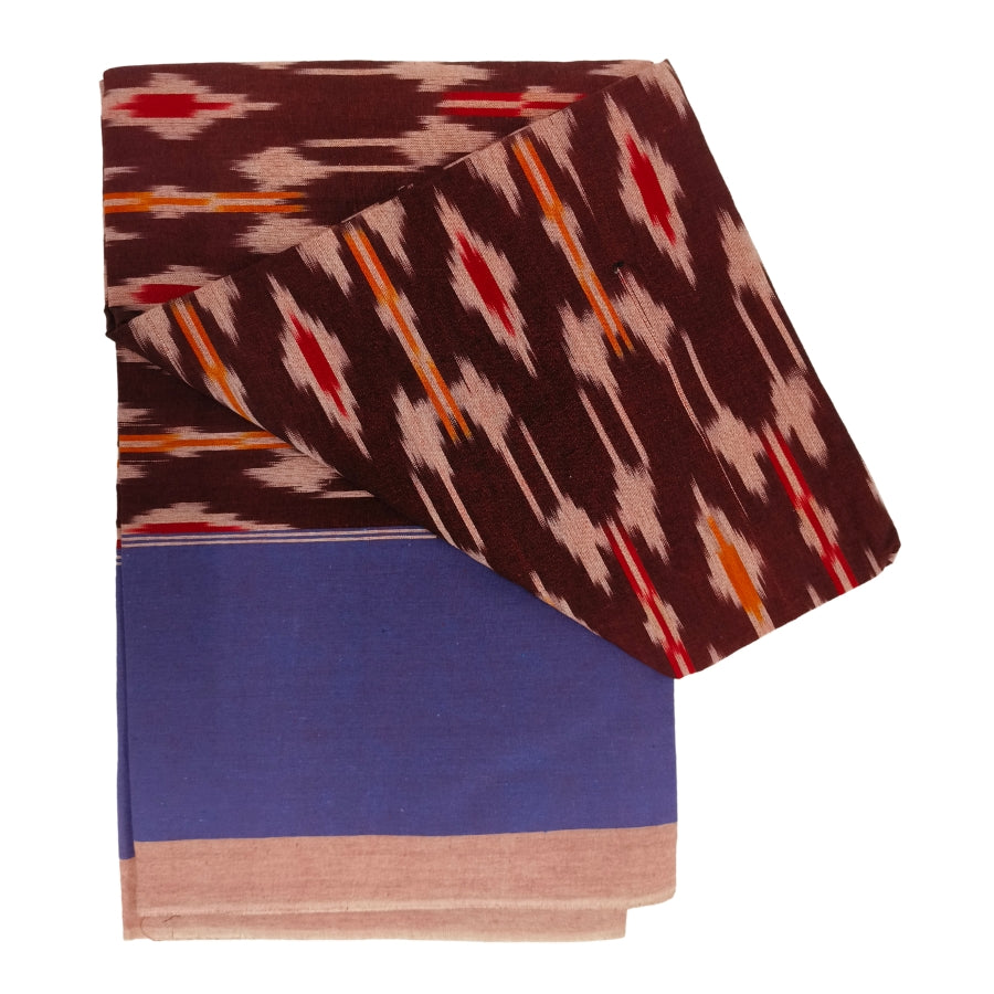 Handwoven Pochampally Ikat Bedsheet – 100% Cotton