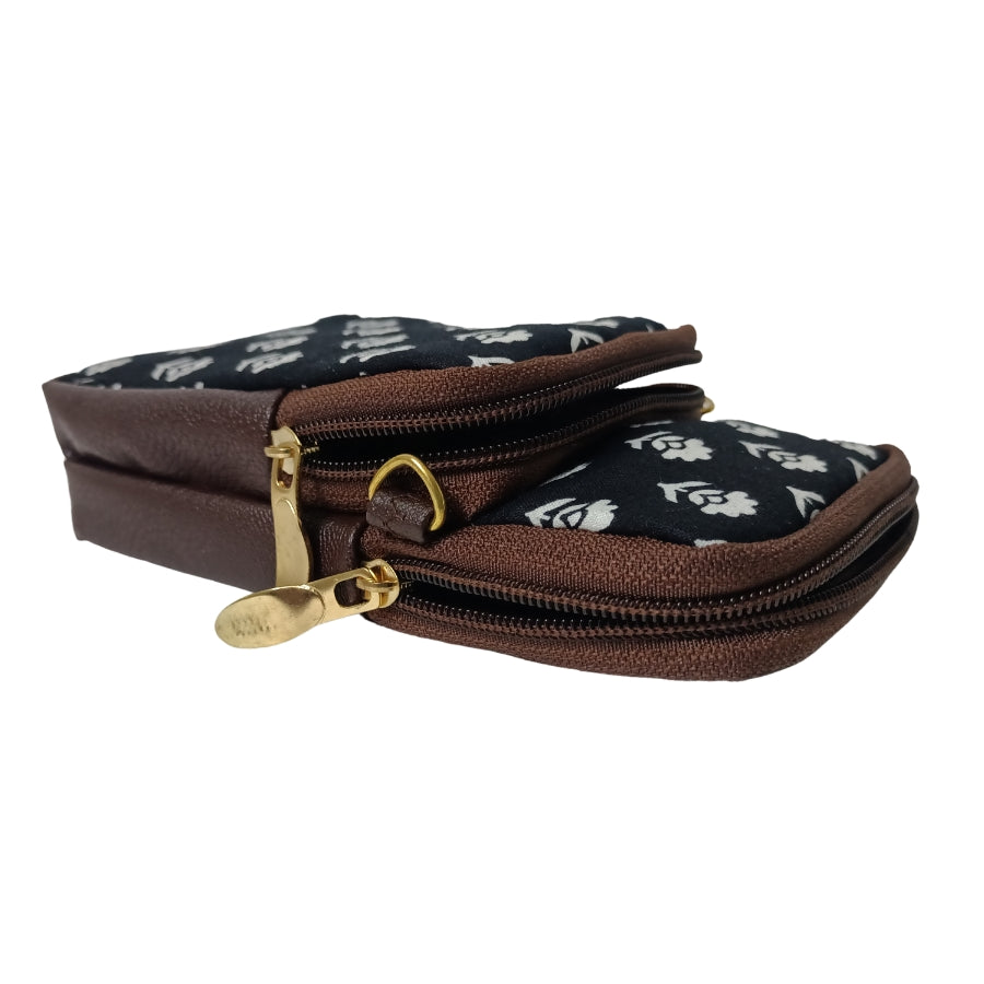 Ikkat Printed Cell Phone Sling Bag