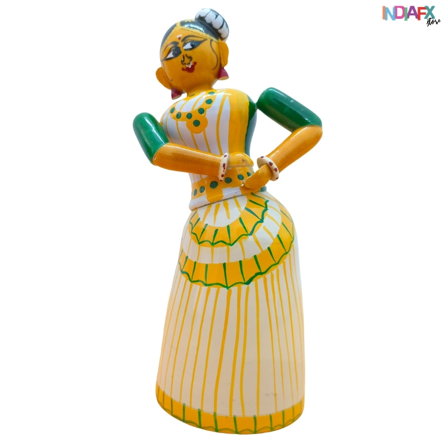 Kerala Natya Queen| Handcrafted Etikoppaka Showpiece
