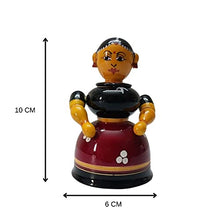 Traditional Lady Figurine Kumkum Box is Made by women Artisan of AP