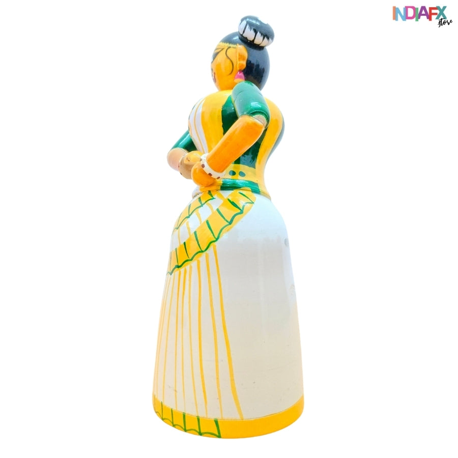Kerala Natya Queen| Handcrafted Etikoppaka Showpiece