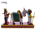 Handcrafted Kondapalli Sankranti Gangireddu Wooden Showpiece – Artisan Heritage Decor