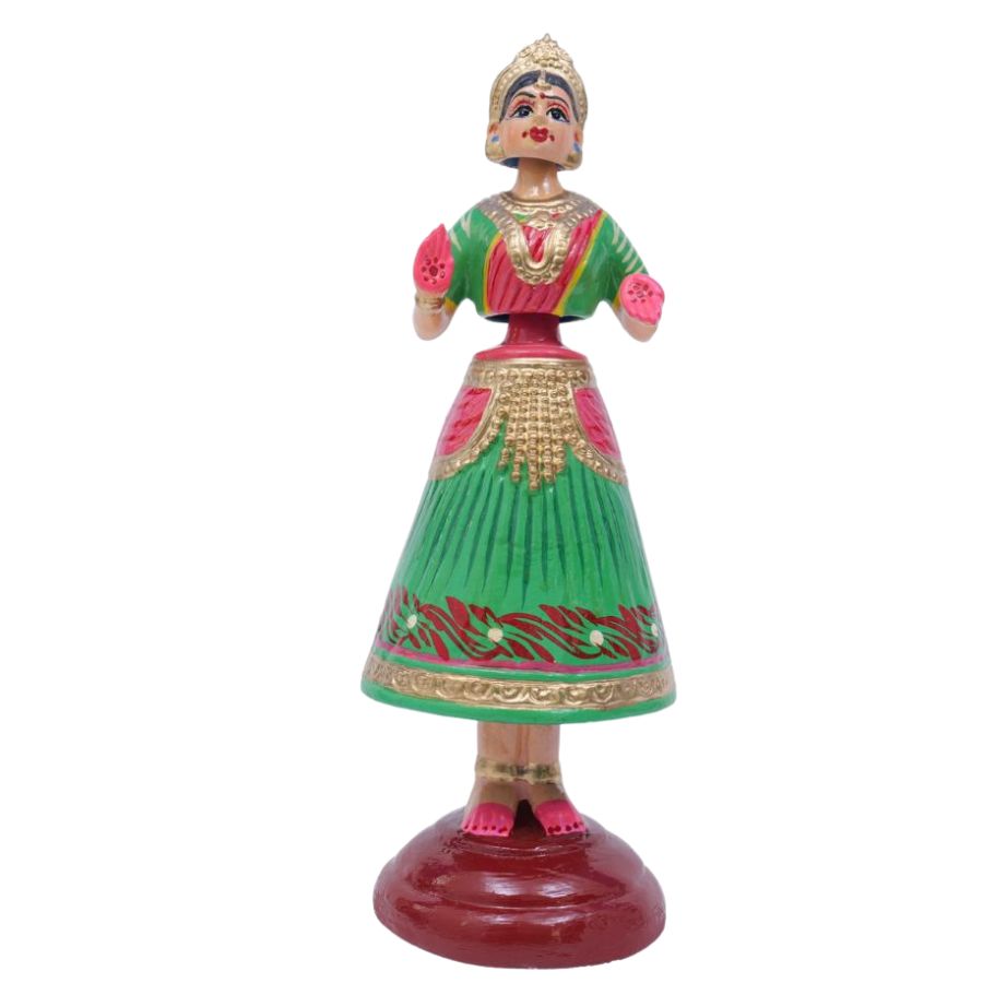 🎨🌟 Beautiful 12-Inch Kondapalli Dancing Doll | Handcrafted Art