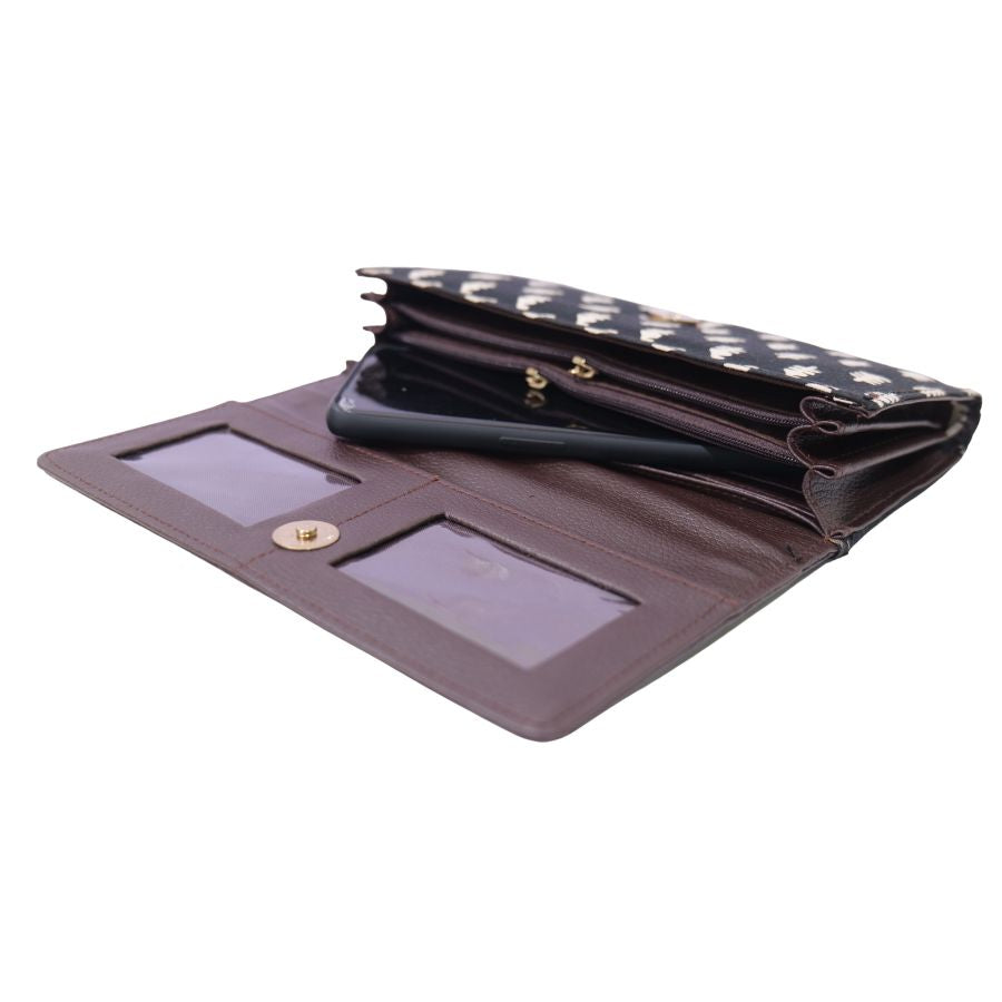 Handmade Ikkat Wallet for Women (20 cm) – Authentic Handloom Purse