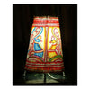Goat Leather Lamp | Handcrafted & Colorful | 8 Inch
