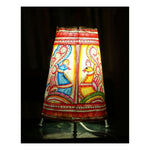 Goat Leather Lamp | Handcrafted & Colorful | 8 Inch