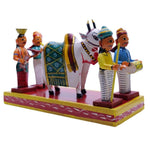 Handcrafted Kondapalli Sankranti Gangireddu Wooden Showpiece – Artisan Heritage Decor