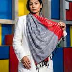 Pochampally Mercerized Dupatta Handwoven Ikat Elegance