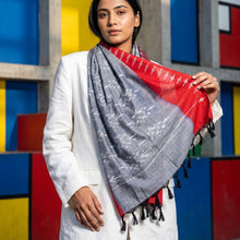 Pochampally Mercerized Dupatta | Handwoven Ikat