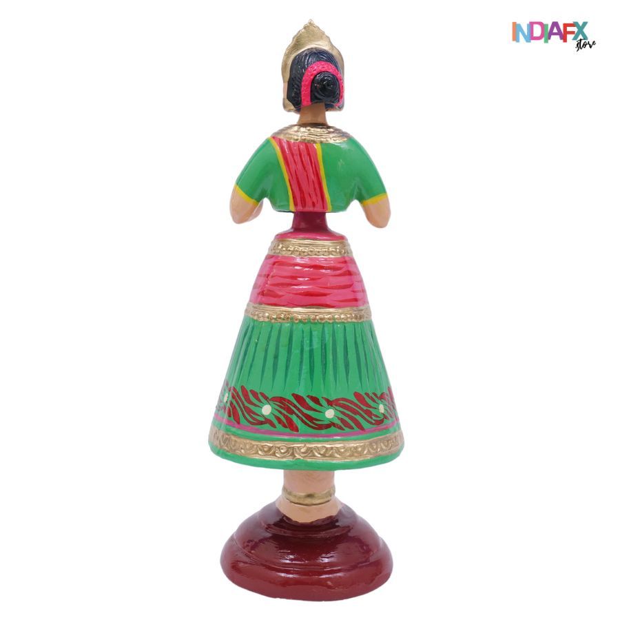 Kondapalli Dancing Doll Handcrafted Wooden Heritage Collectible Traditional