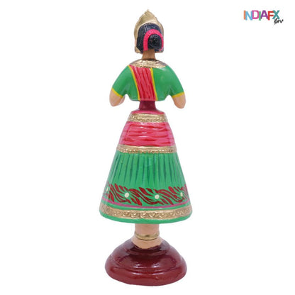 🎨🌟 Beautiful 12-Inch Kondapalli Dancing Doll | Handcrafted Art