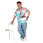 POWERSTAR Drop “Seize The Ship” Shirt – Rebellion in Satin Blue