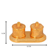 Golden Metal Kumkum Holder | Kumkum Box
