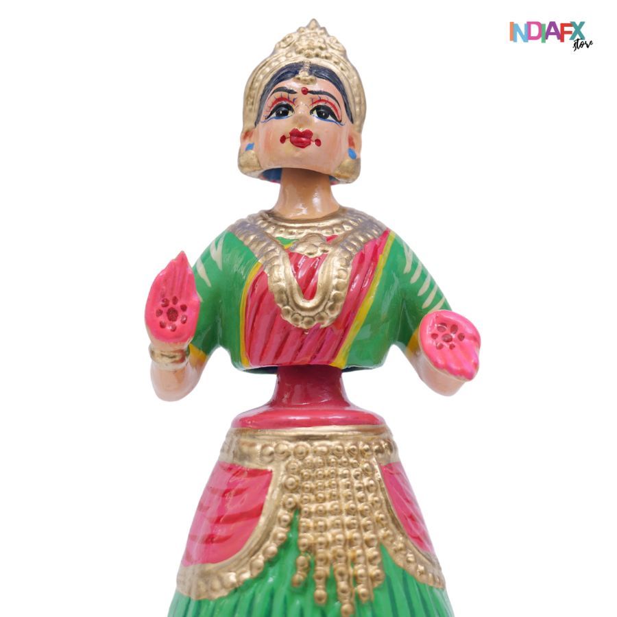 Kondapalli Dancing Doll Handcrafted Wooden Heritage Collectible Traditional