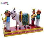 Handcrafted Kondapalli Sankranti Gangireddu Wooden Showpiece – Artisan Heritage Decor