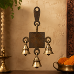 Brass Om Ganesh Hangings (Pair) 6 Inch