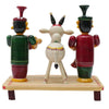 IndiaFx Handcrafted Etikoppaka Sankranthi Gangireddhu Melam Showpiece Set