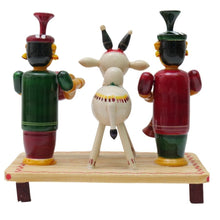 IndiaFx Handcrafted Etikoppaka Sankranthi Gangireddhu Melam Showpiece Set