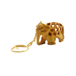 Carved Elephant Key Chain