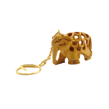 Carved Elephant Key Chain