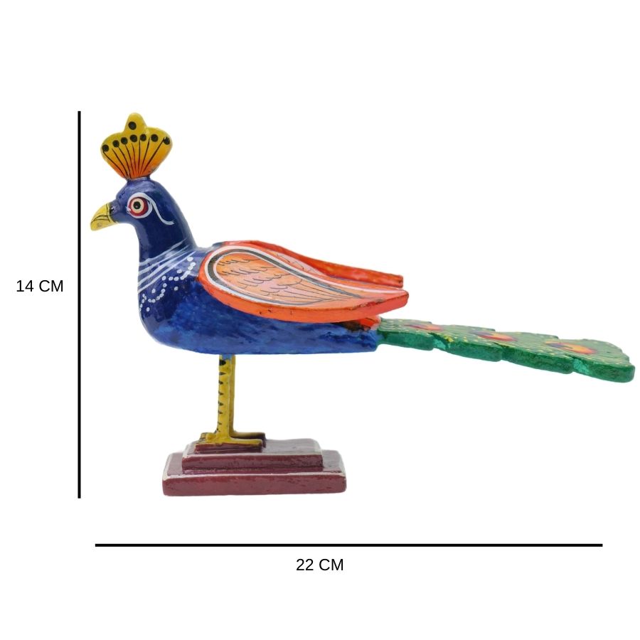 IndiaFx Handcrafted Kondapalli Peacock Set