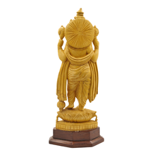 Wooden Vishnu Murthy Idol Handmade Divine Home Decor