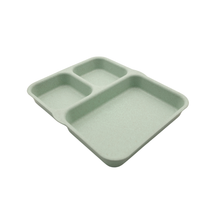 Wheatgrass Tiffin Plate Eco Divided Plate for Everyday Meals