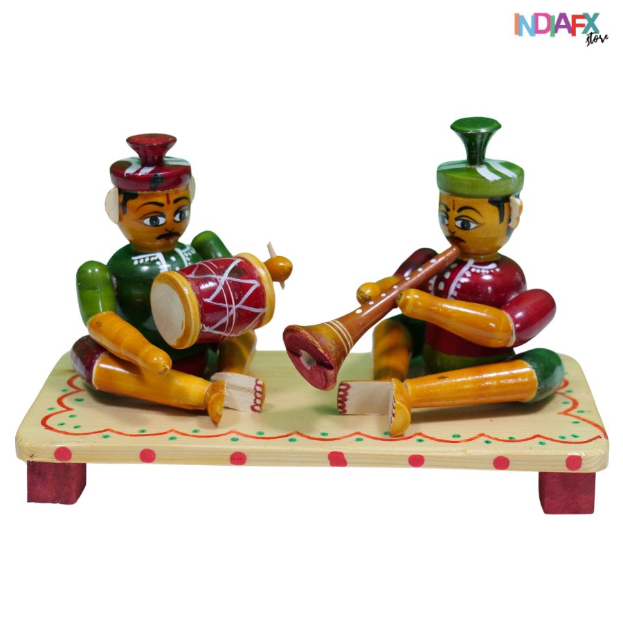 Handcrafted Etikoppaka Band Melam Decorative Showpiece