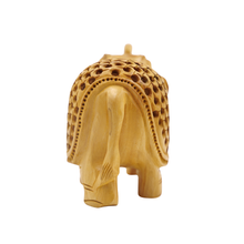 Wooden Elephant with Small Elephant Inside Unique Handmade Decor