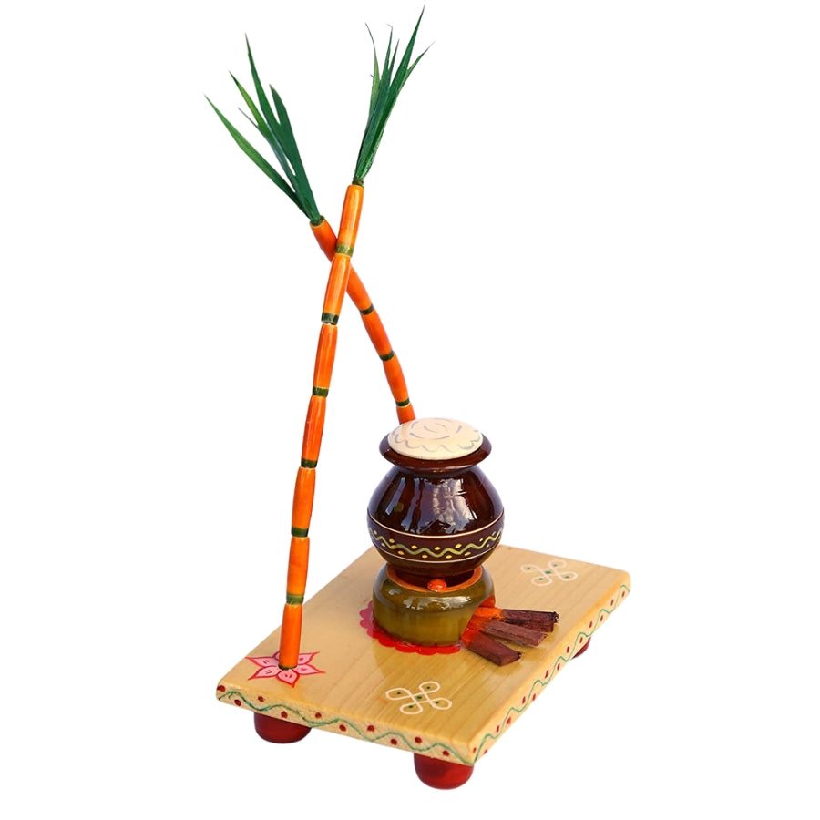 Handcrafted Etikoppaka Lady Tambulam Plate